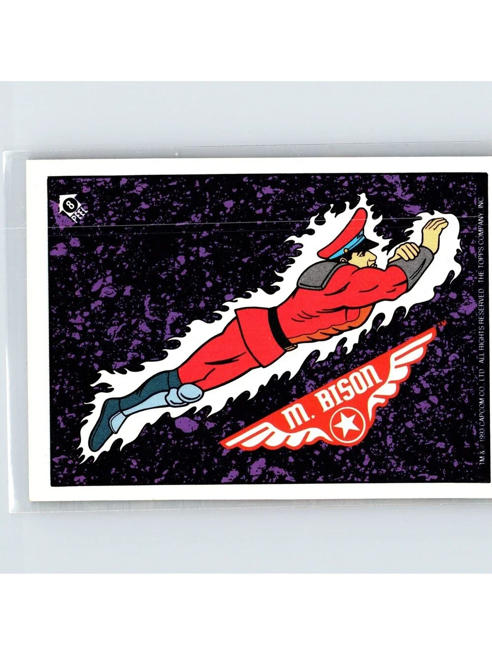 1993 Topps Street Fighter II M. Bison #8 Stickers